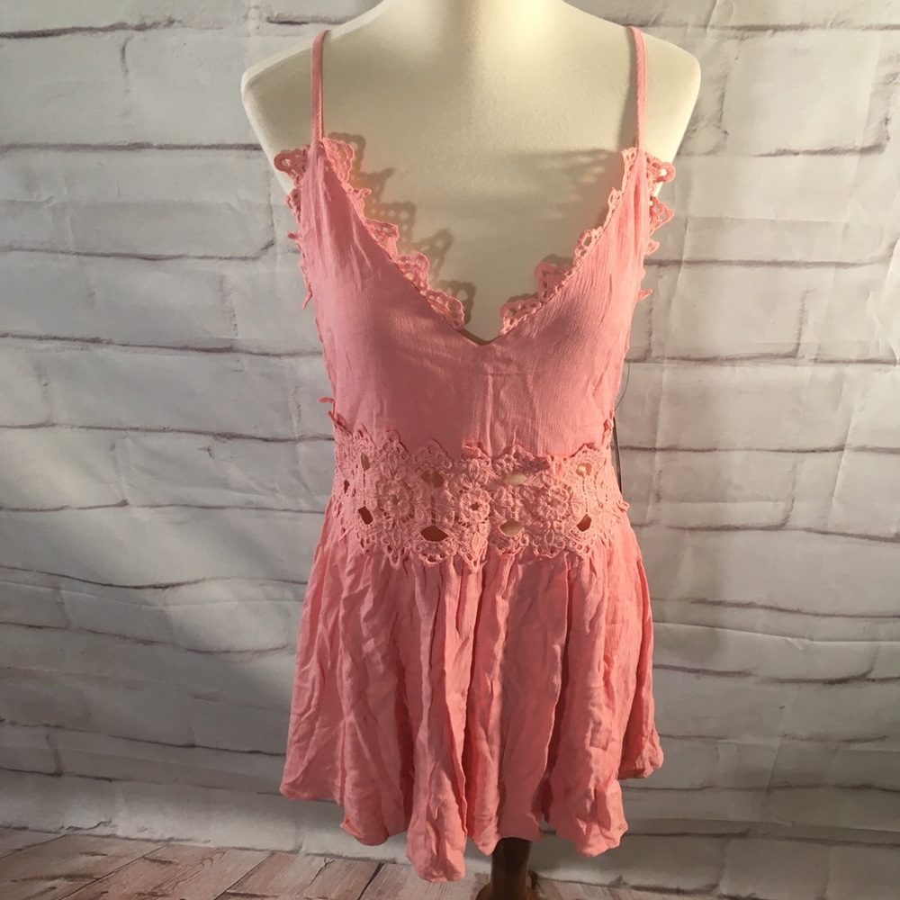 Lulu's Mini Eyelet Lace Dress